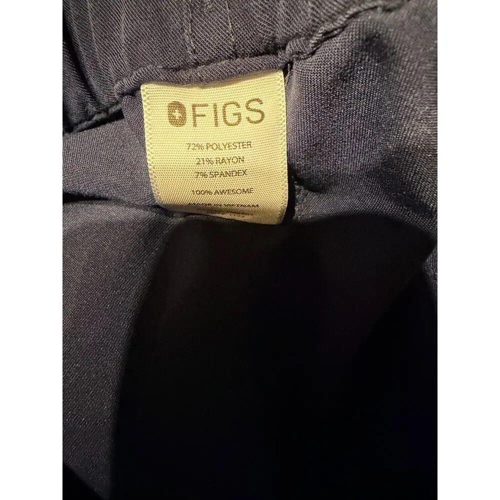 FIGS Cairo Cargo Scrub Pants Mens XS Regular Navy 9 Pocket EUC